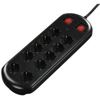 Hama 10-Way Power Strip, 2m