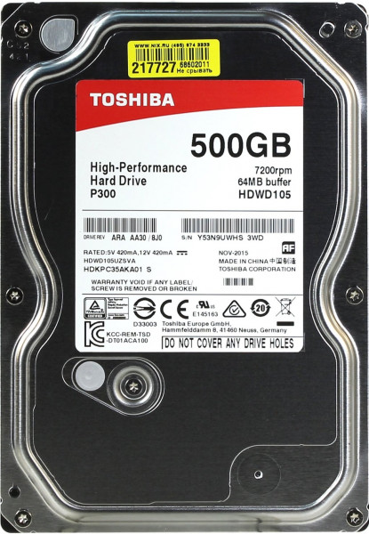 Toshiba HDWD105UZSVA