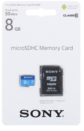 Sony SRED8AT 8GB micro SD