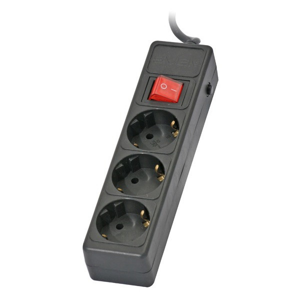 Sven Surge Protector Optima Base 1.8m 3s, black