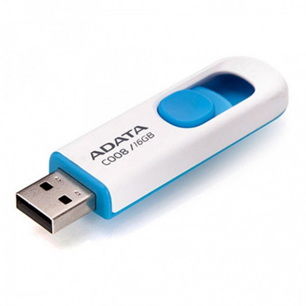 Adata AC008-16G-RWE USB 2.0 White/Blue