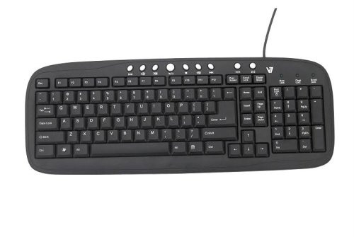 V7 Multimedia USB Keyboard