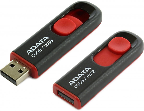 Adata AC008-16G-RKD USB 2.0 Black/Red