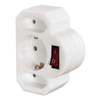 Hama Adapter 3-Way Socket