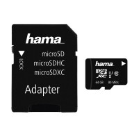 Hama microSDXC 64GB Class 10 + Adapter